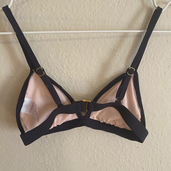 Xhilaration navy eyelet bralette bikini top - Picture 2 of 6